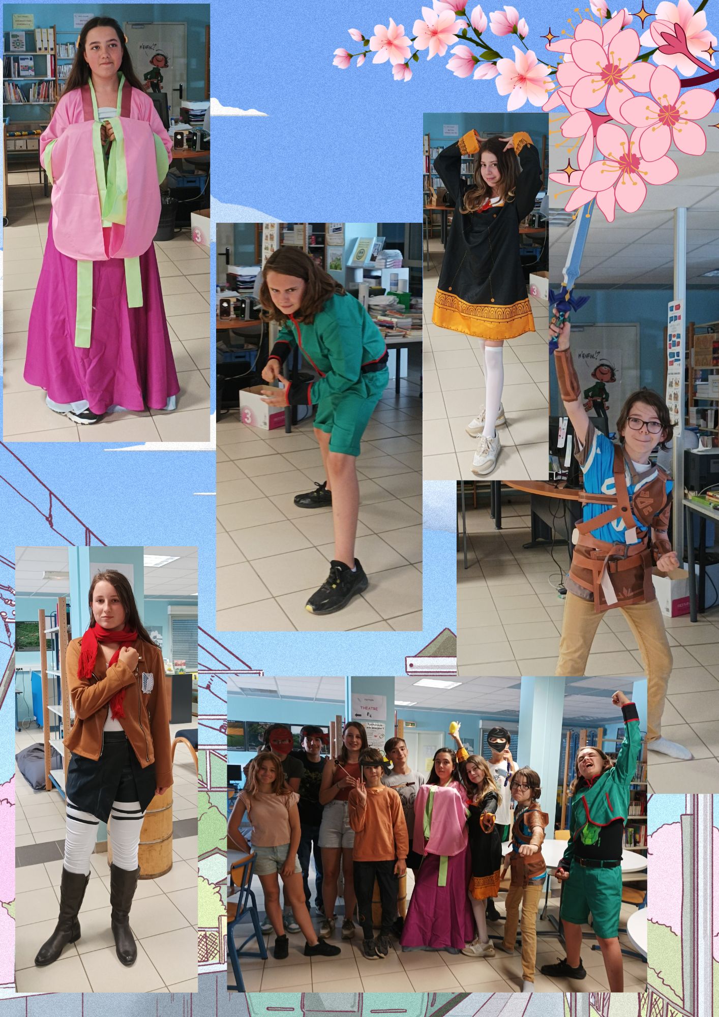 Une petite fête pour les élèves inscrits au prix Minami Manga